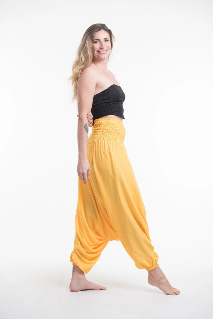 2-In-1 Jumpsuit/Harem Pants - Yellow