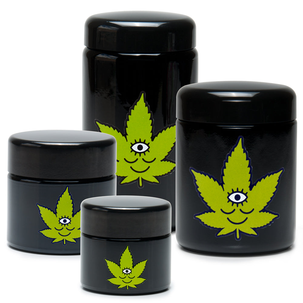 420 Science x Wokeface UV Screw Top Jars - Toke Face