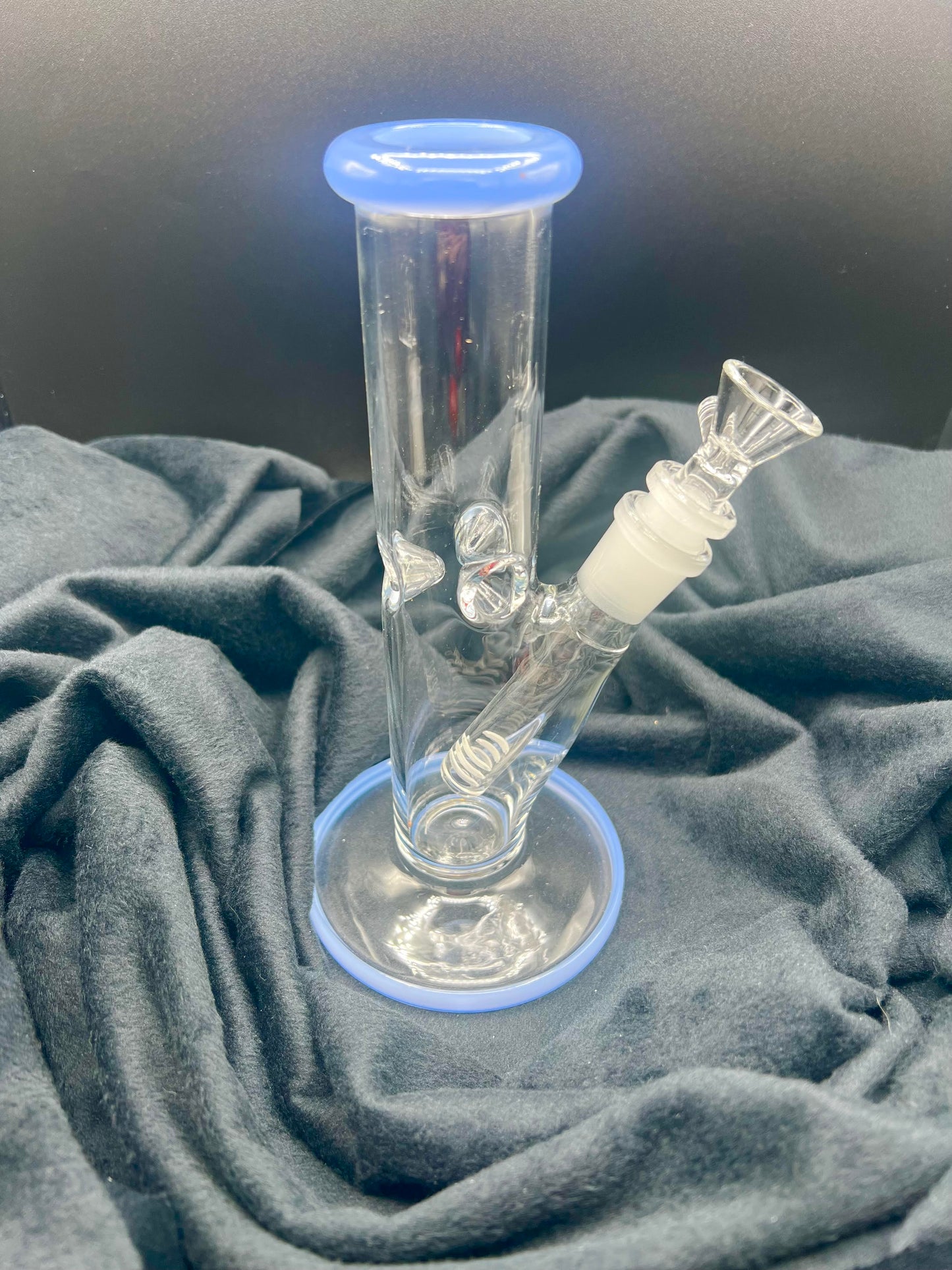 8" Straight Tube - Blue