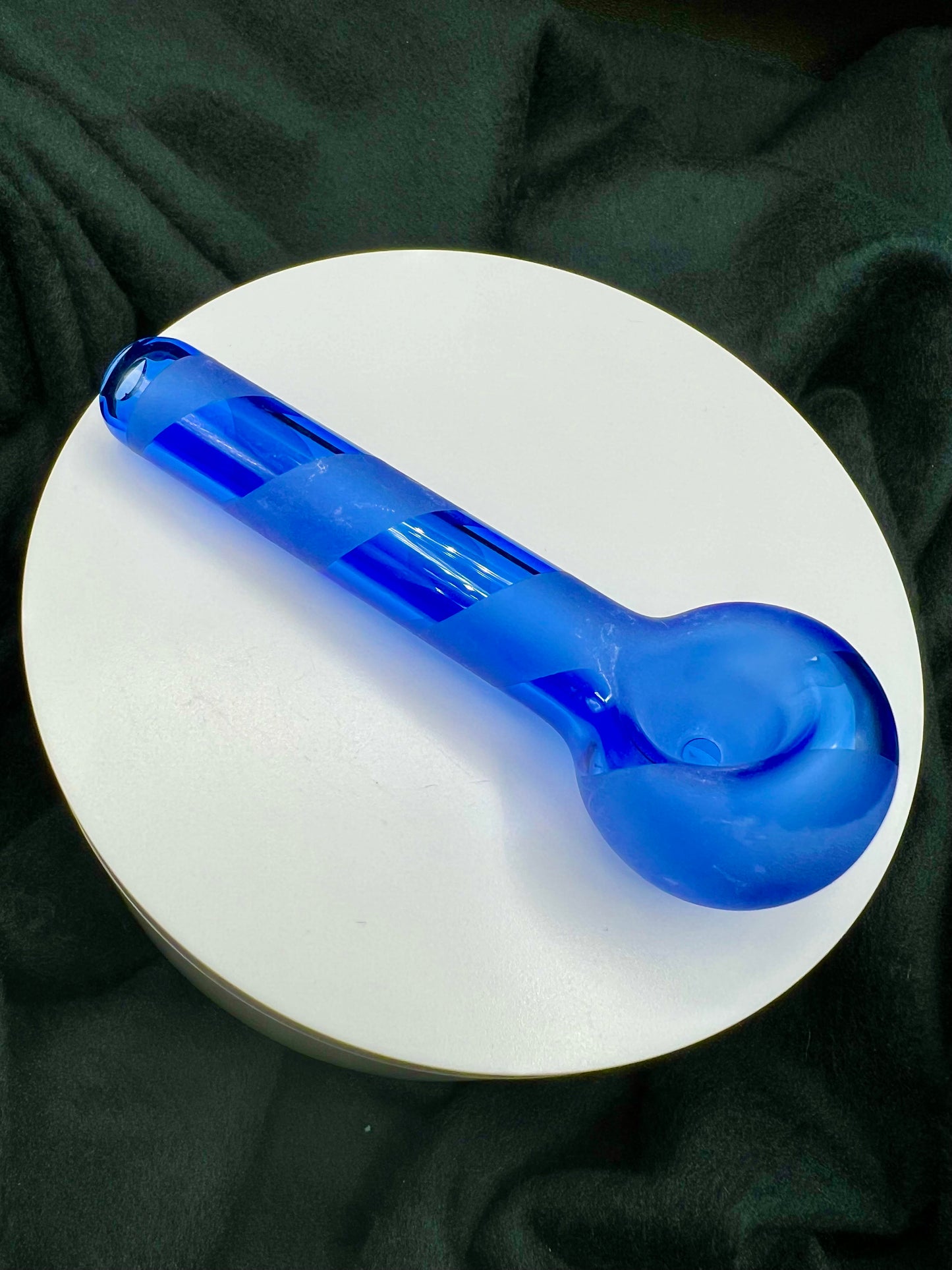 Candy Cane Sandblasted Hand Pipes by Jellyfish Glass