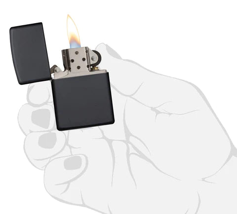 Zippo Lighter - Classic Black Matte