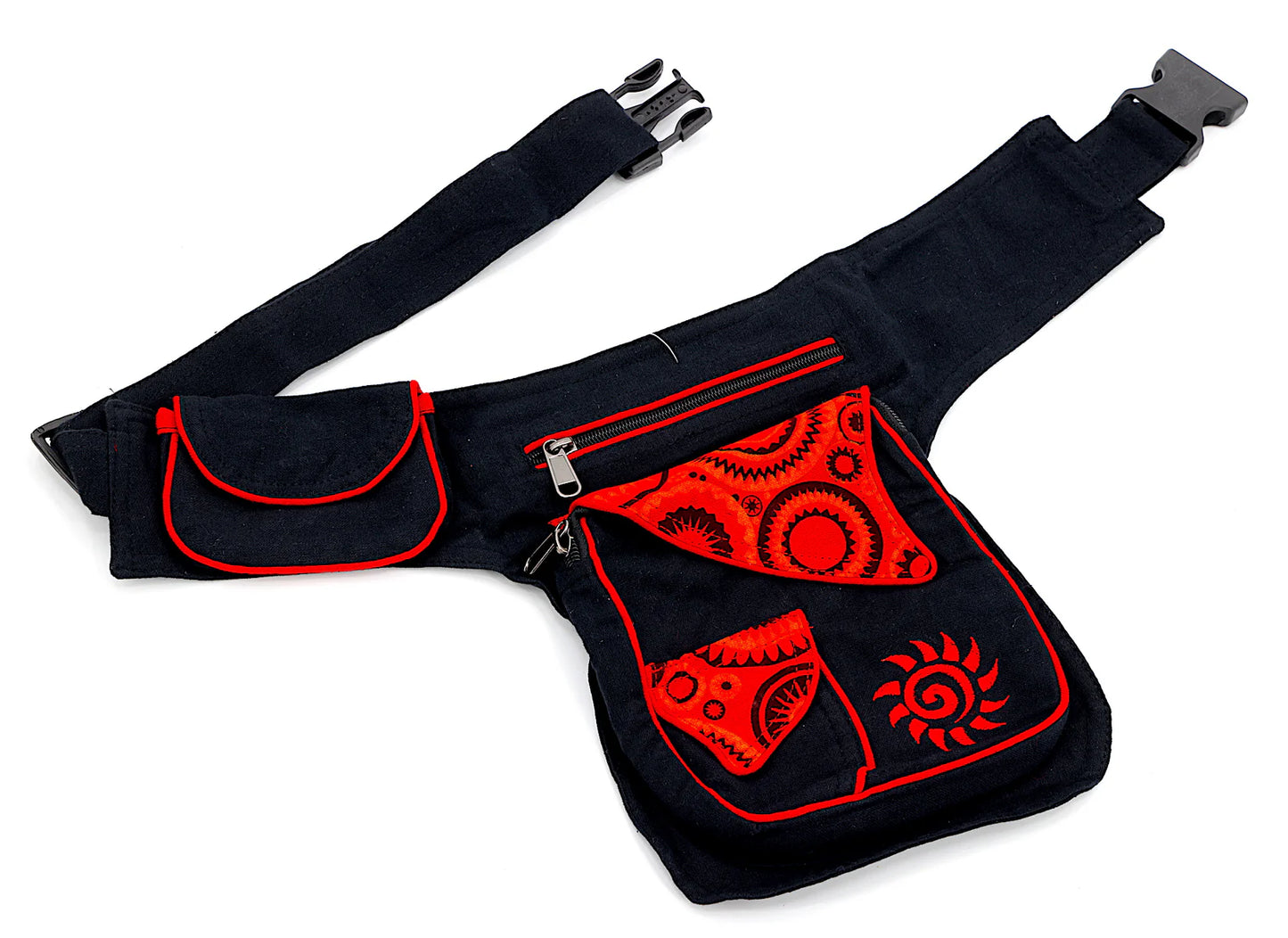 Himalaya Handmade Cotton Sun Embroidered Fanny Pack