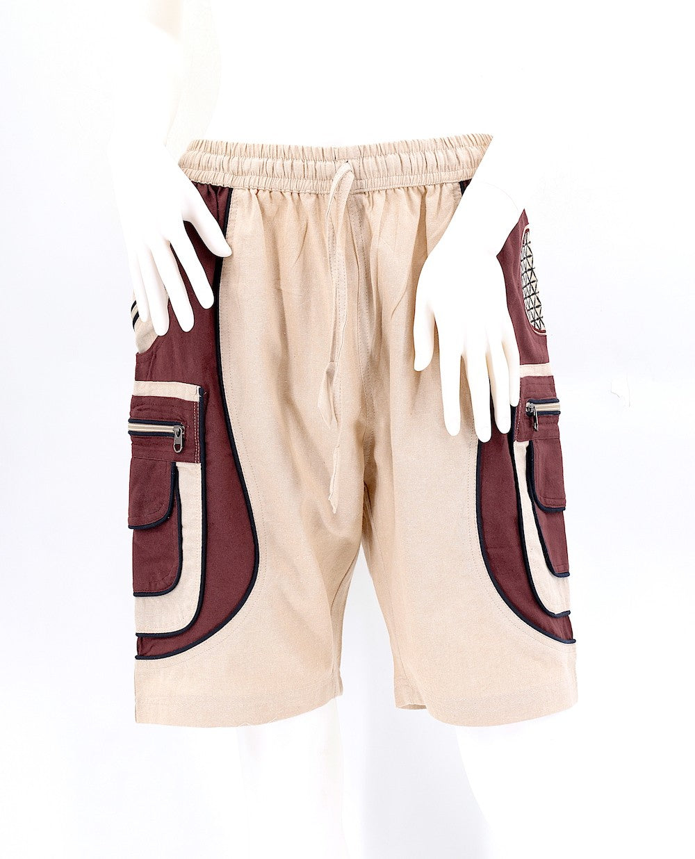 Himalaya Handmade Cotton Flower of Life Shorts