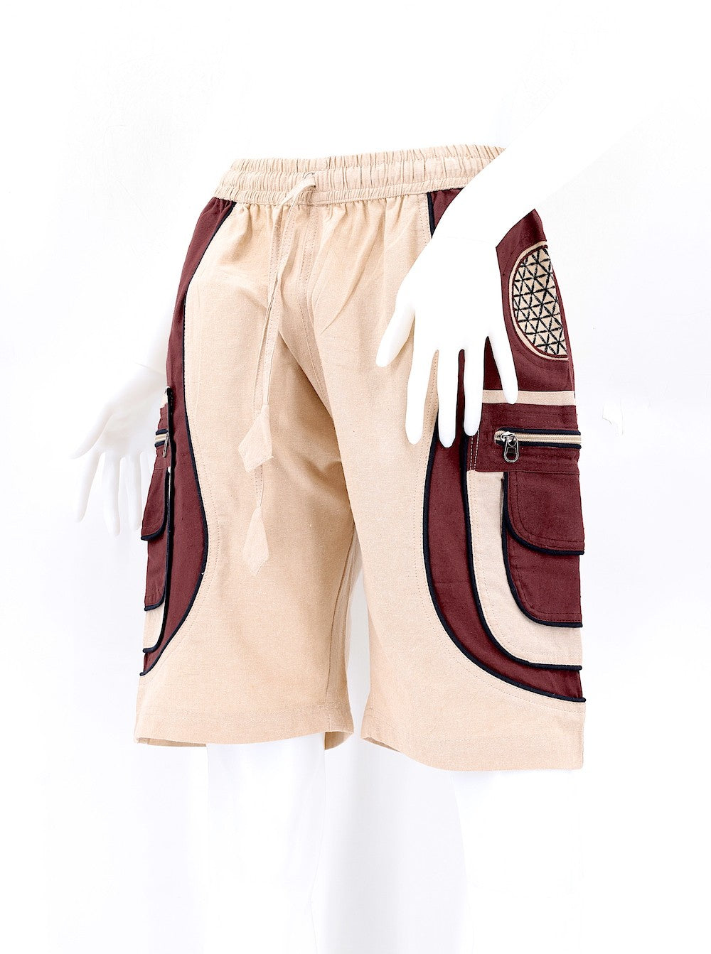 Himalaya Handmade Cotton Flower of Life Shorts