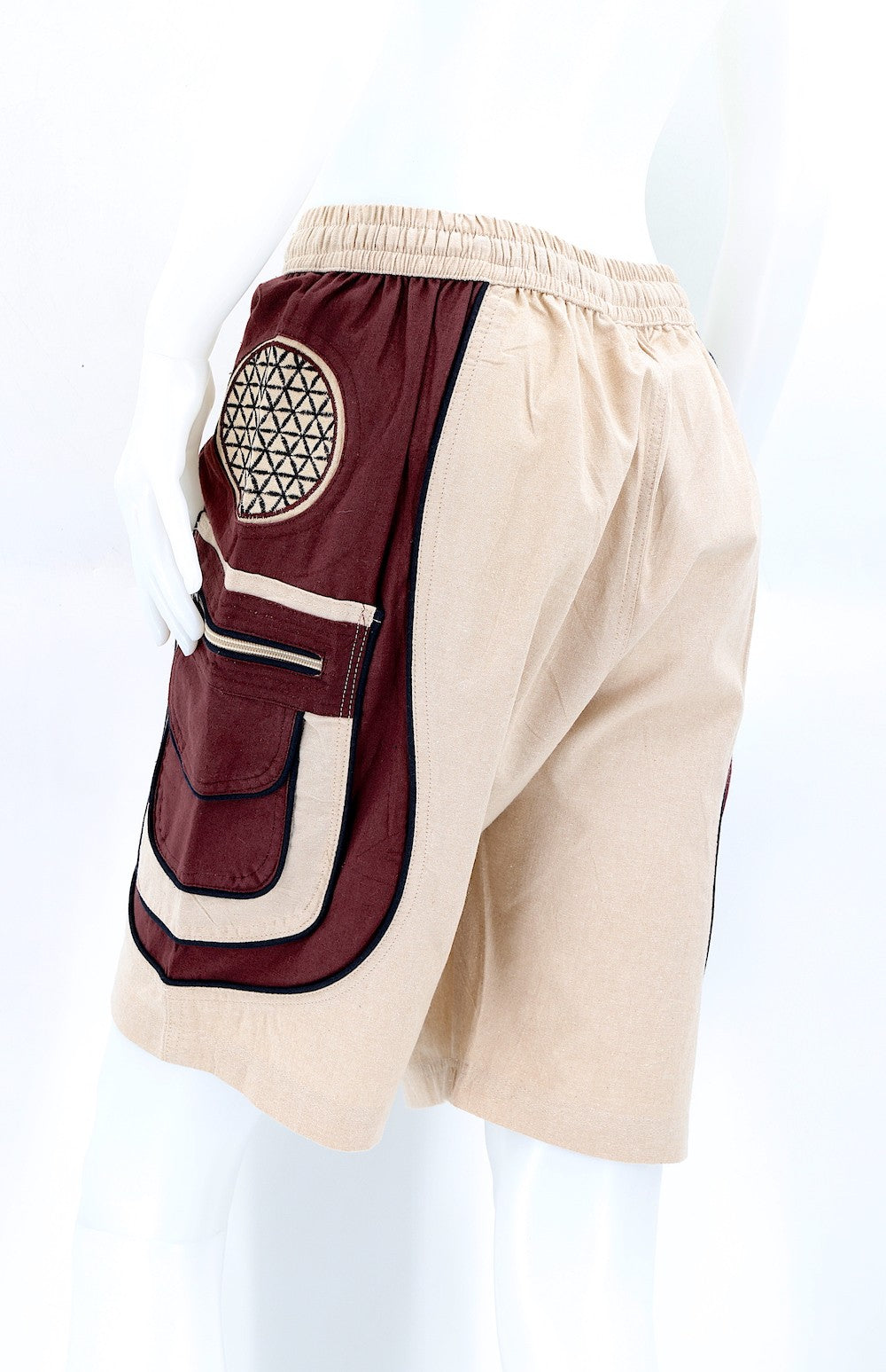 Himalaya Handmade Cotton Flower of Life Shorts