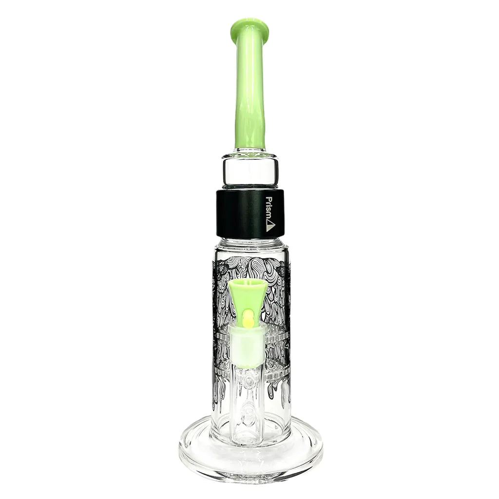 Prism Water Pipes Drippy Big Honeycomb Single Stack - Key Lime