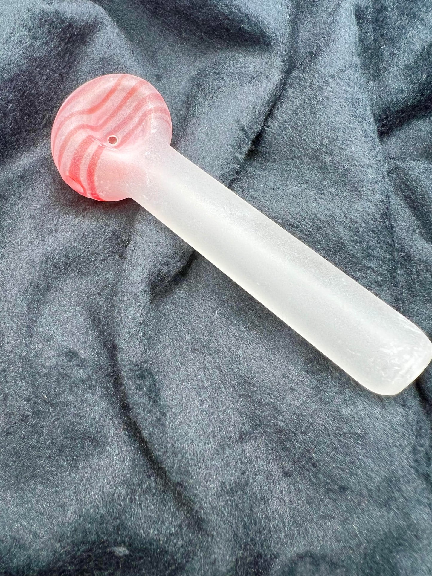 Jerika Frosted Hand Pipe by Jellyfish Glass