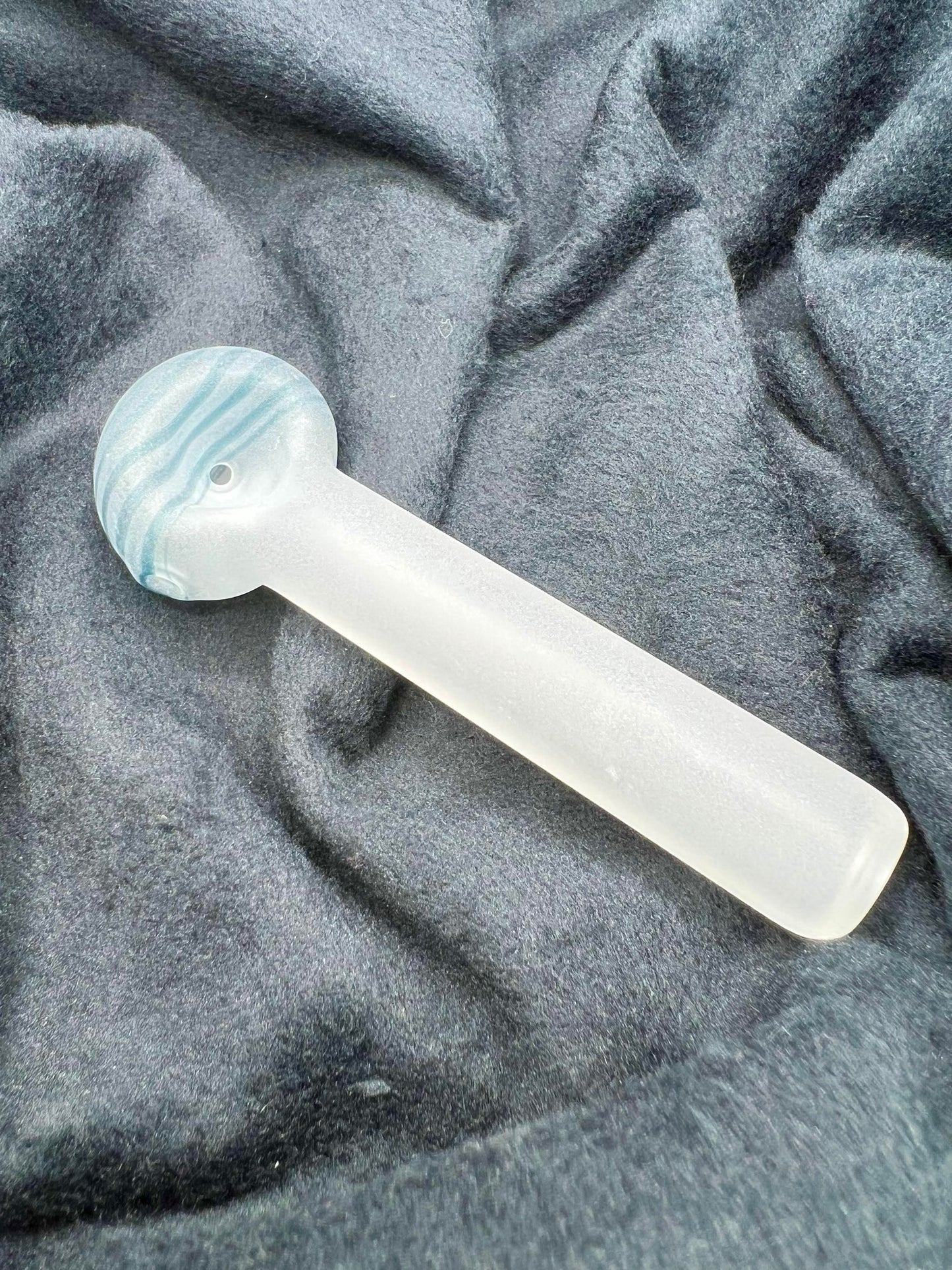 Jerika Frosted Hand Pipe by Jellyfish Glass