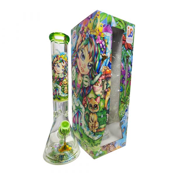 Linda Biggs "TokerBelle & King Kitty/Visit with God" Beaker
