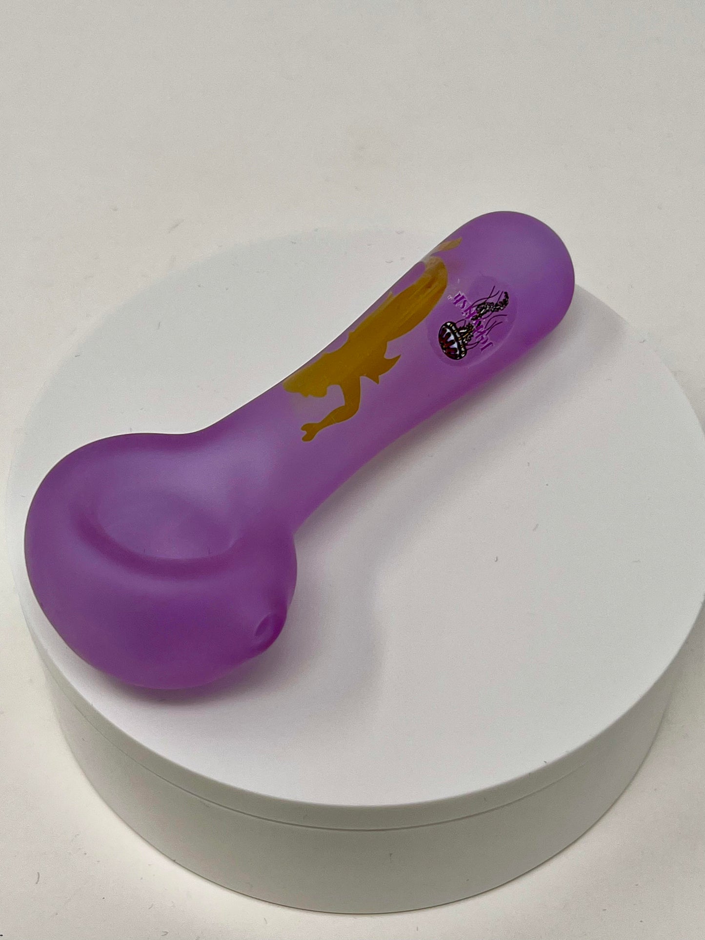 Jellyfish Glass Sandblasted Mermaid Spoon