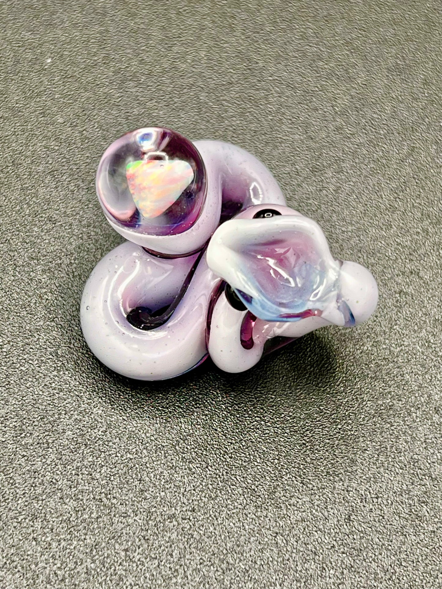 Gilyum Glass Opal Holding Python Pendant