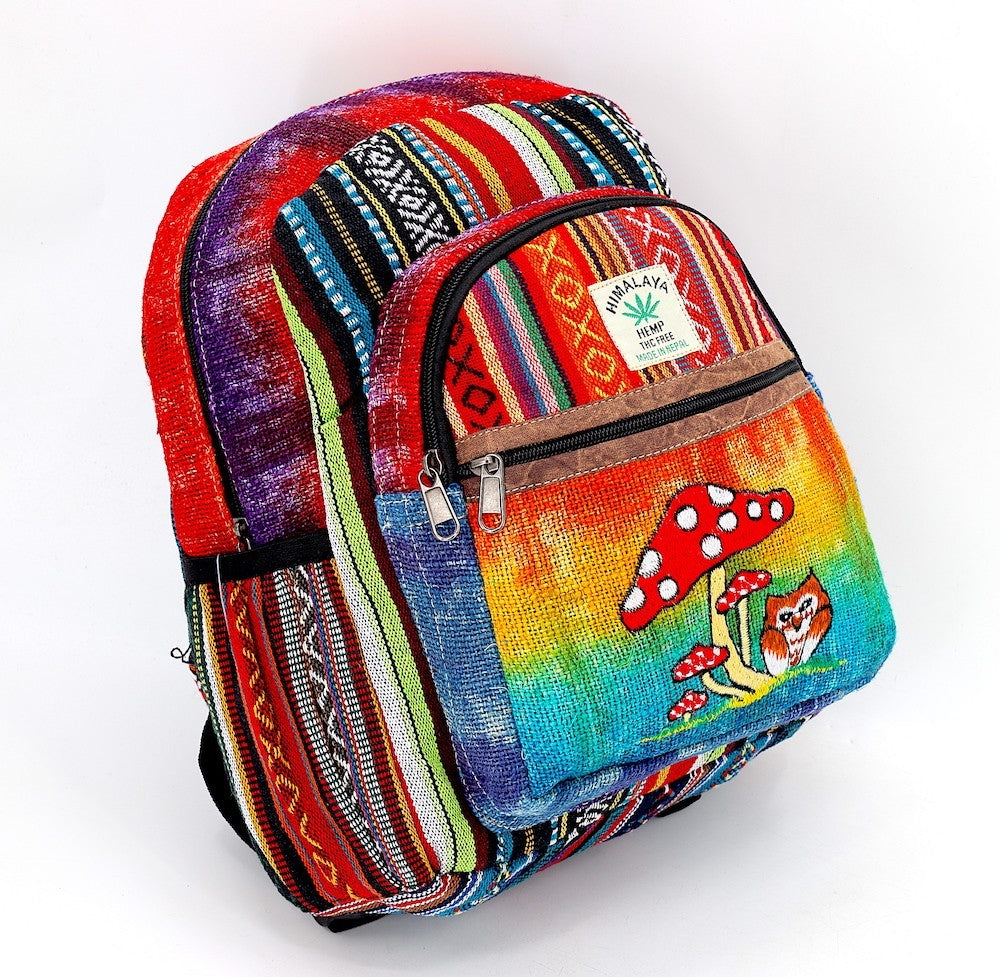 Owl Mushroom Backpack by Himalaya Handmade