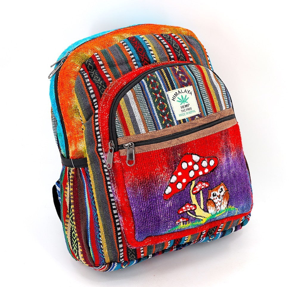 Owl Mushroom Backpack by Himalaya Handmade