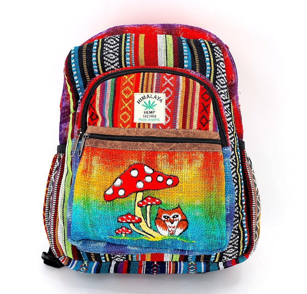 Owl Mushroom Backpack by Himalaya Handmade