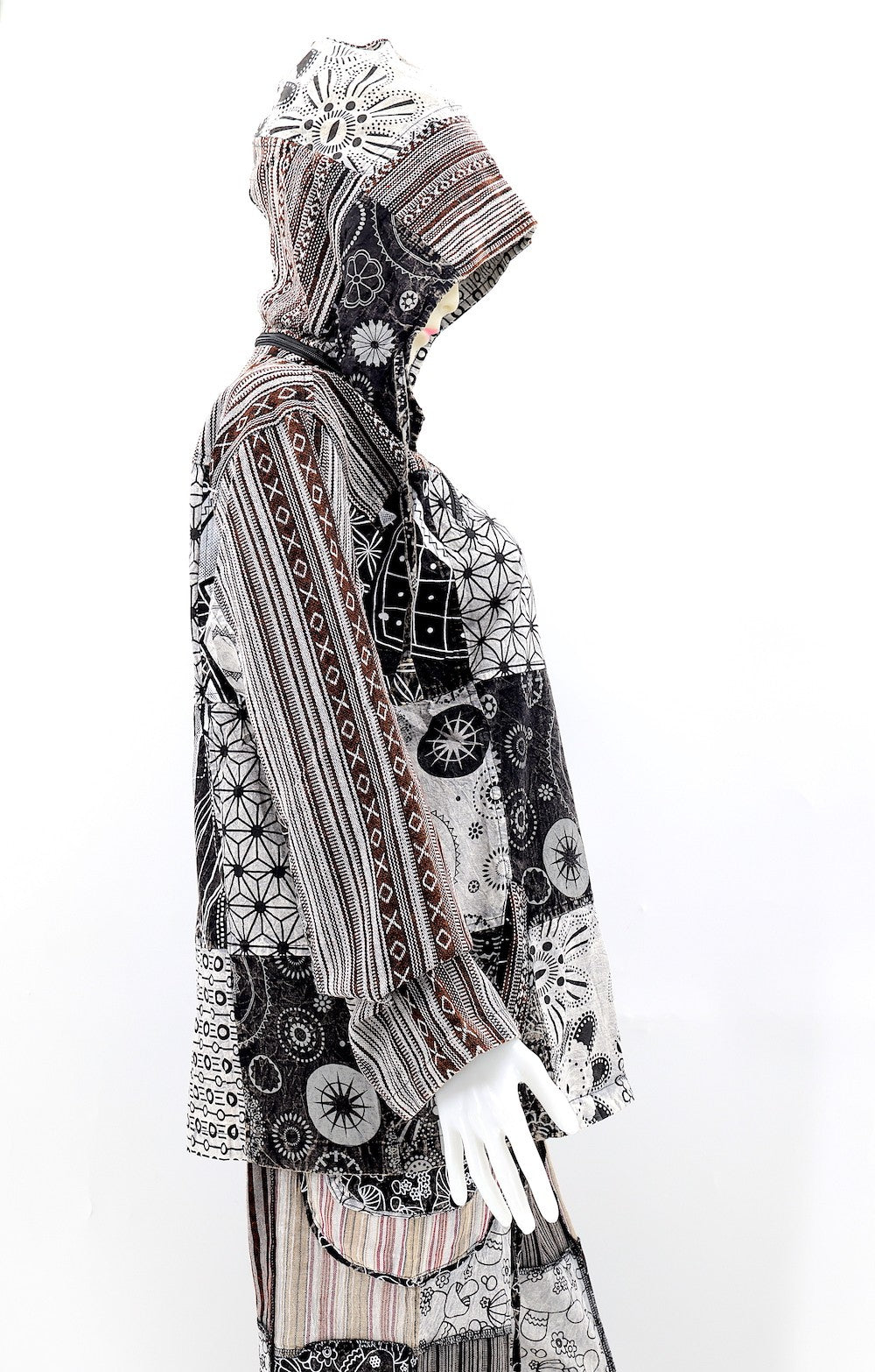 Patchwork Jacket Black/Grey