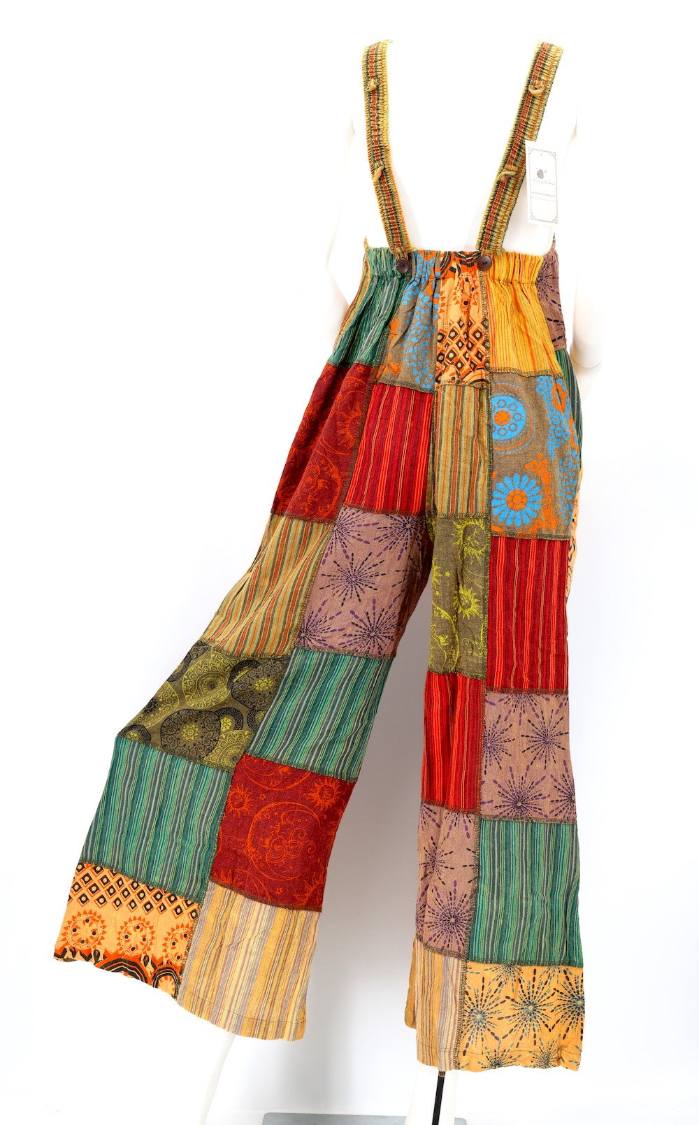 Patchwork Overalls Orange