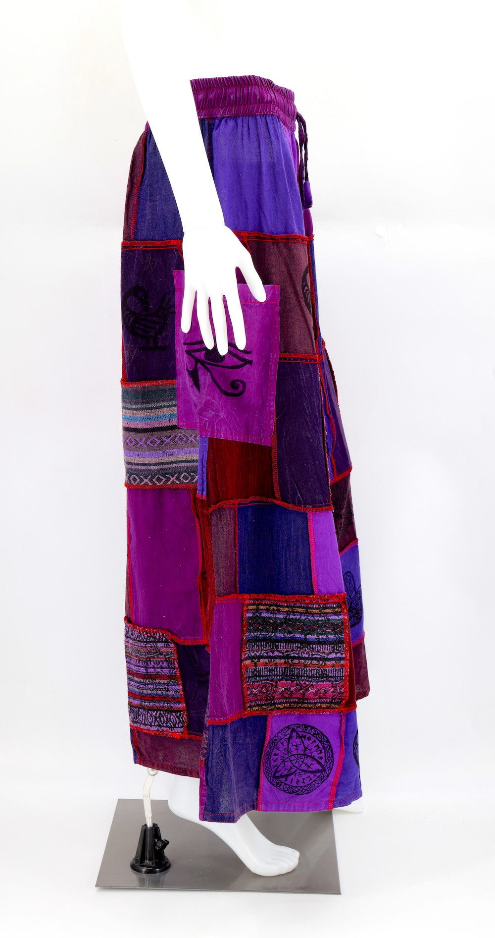 Patchwork Pants - Purple
