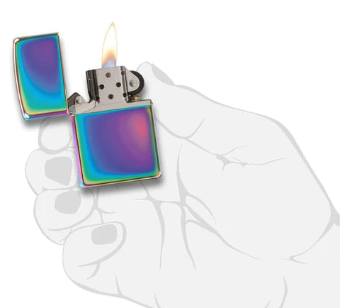Zippo Lighter - Rainbow Chrome (Classic Multi Color)
