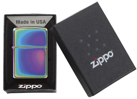 Zippo Lighter - Rainbow Chrome (Classic Multi Color)