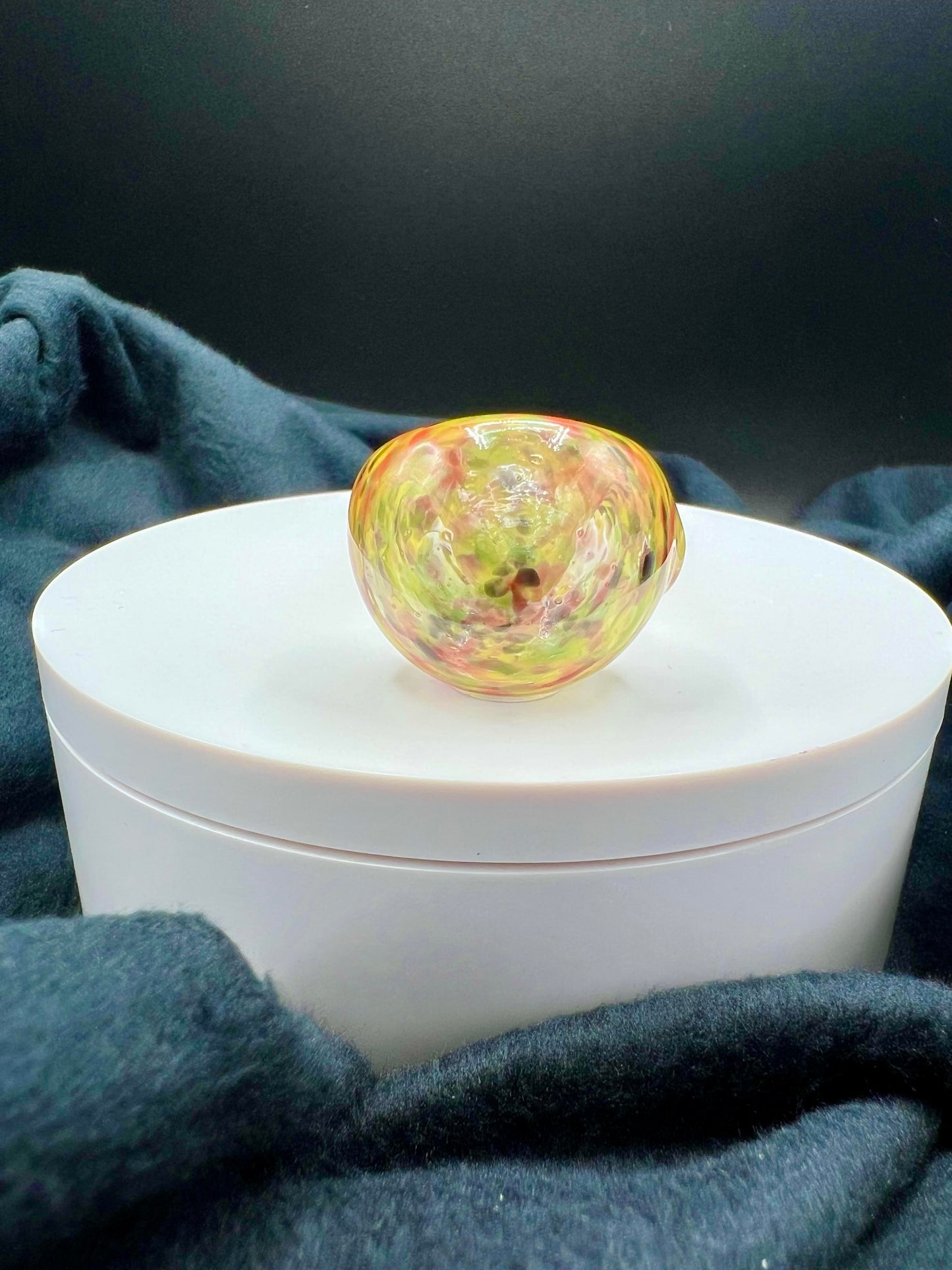 Rasta Frit Novelty Pipe by Jellyfish Glass
