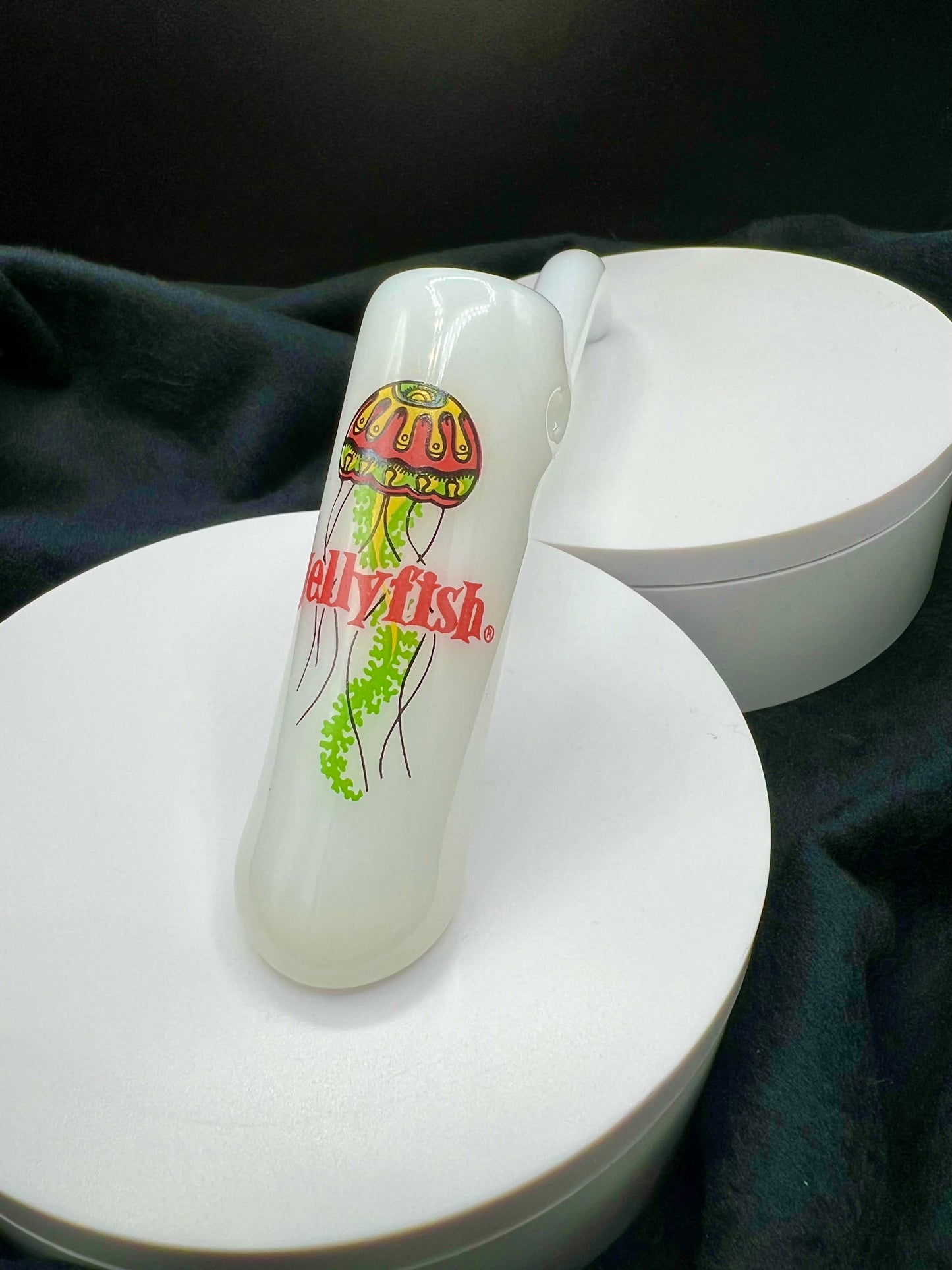 Rasta Jellyfish Layback Bubbler by Jellyfish Glass
