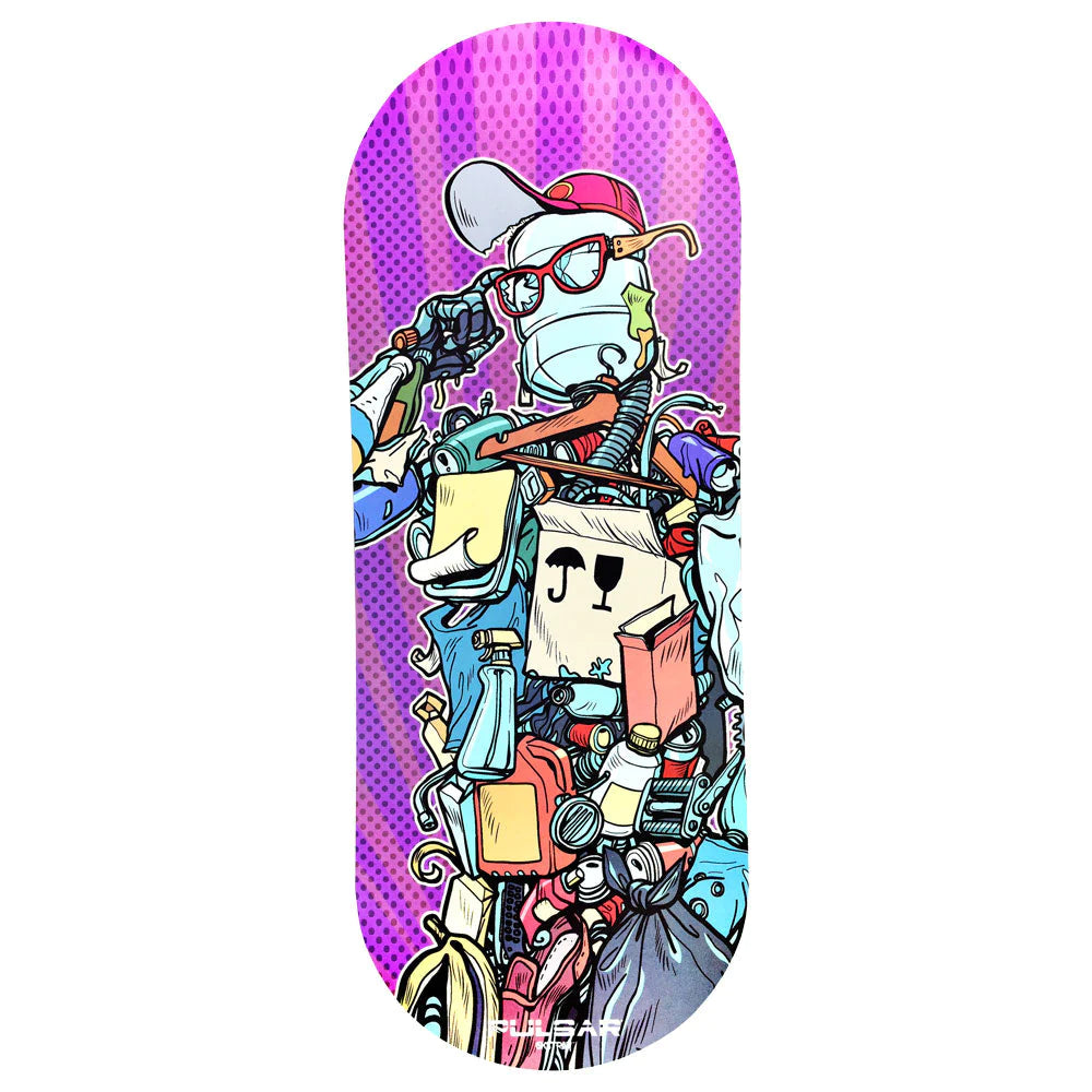 Pulsar SK8 Rolling Tray w/ Magnetic Lid - Garbage Man