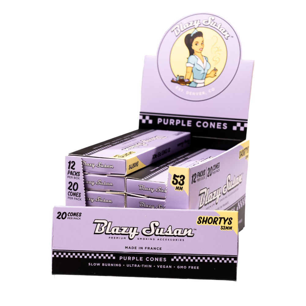 Blazy Susan Purple Shortys Cones 20 Count Pack