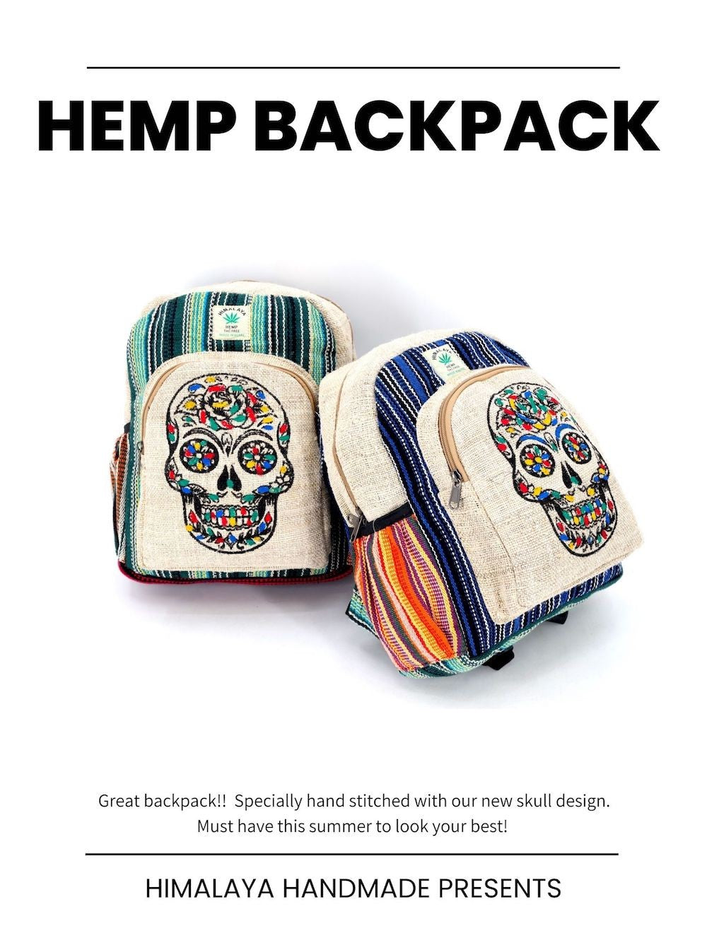 Skull Backpack by Himalayan Handmade