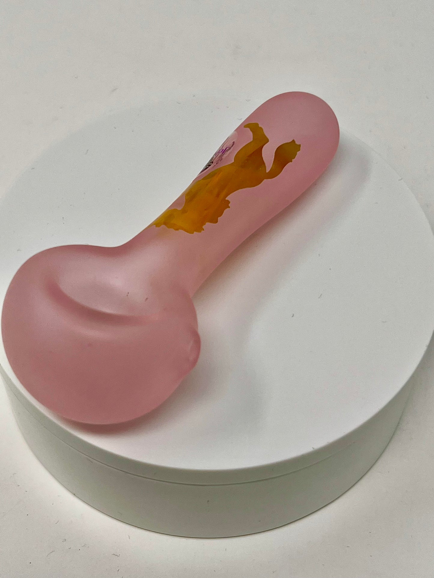 Jellyfish Glass Sandblasted Unicorn Spoon