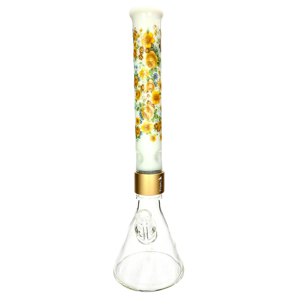 Prism Water Pipes Vintage Floral Beaker Single Stack