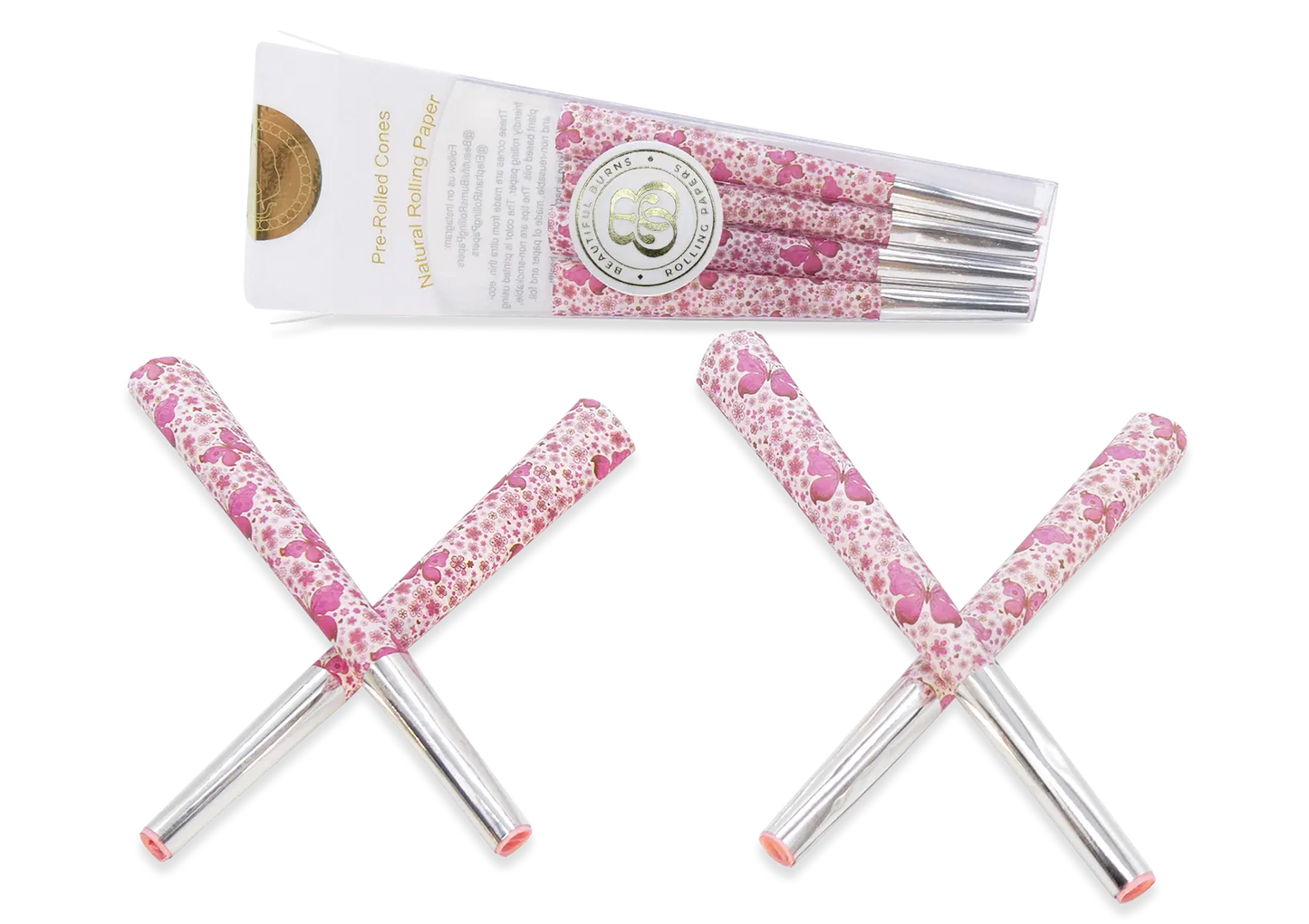 Beautiful Burns Cones - Pink Butterfly
