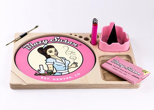 Blazy Susan Dab Tray - Birch