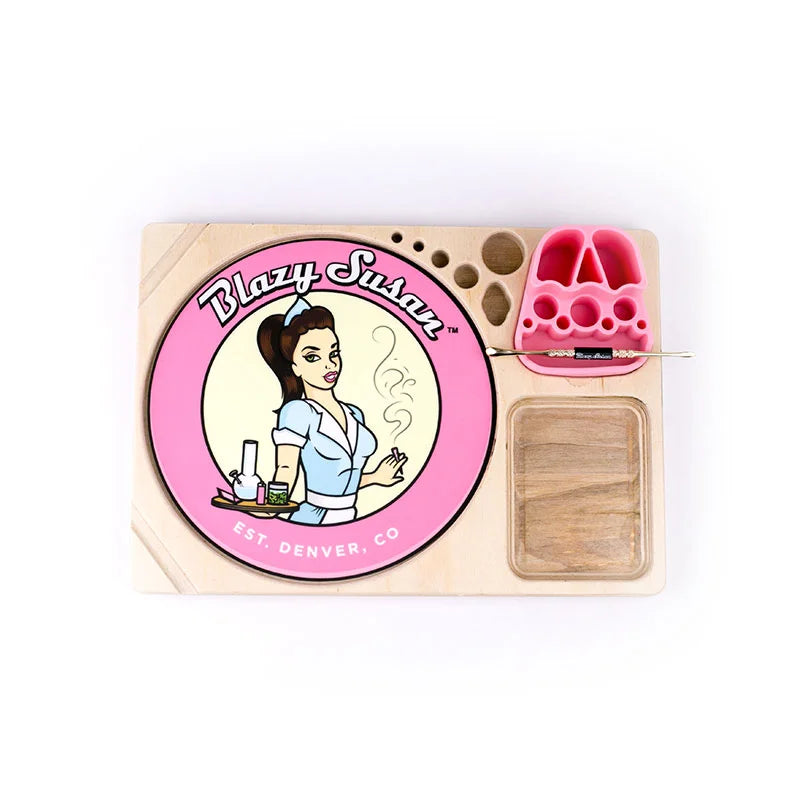 Blazy Susan Dab Tray - Birch