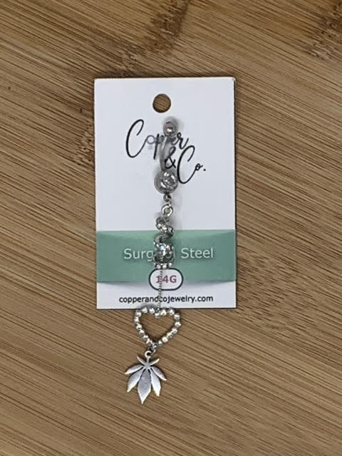 Chronic Heart Belly Ring - Stainless