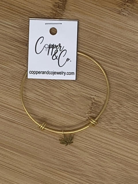 Toked Bangle Bracelet - Gold by Copper & Co