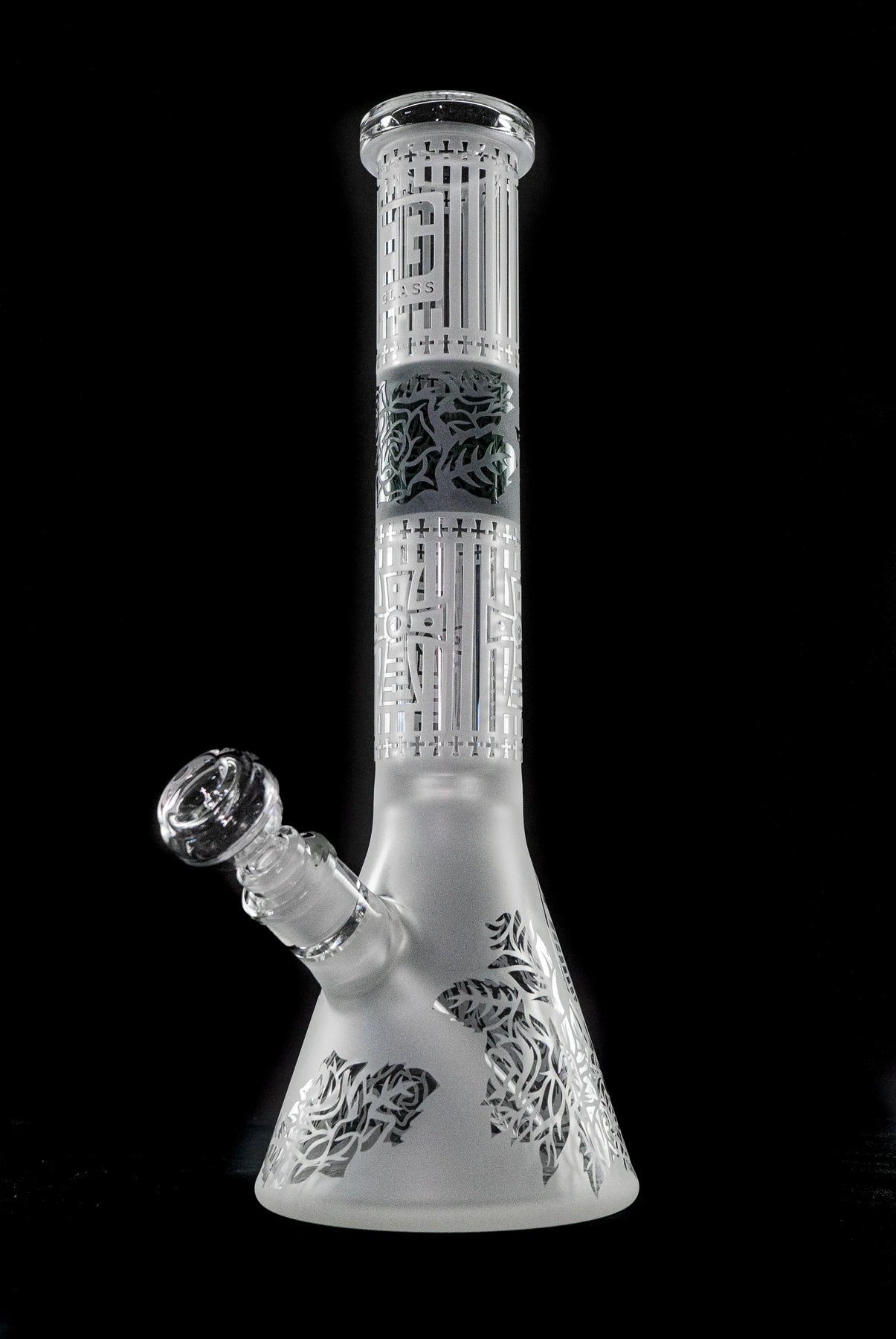 EG Glass Cross Beaker - Translucent Black