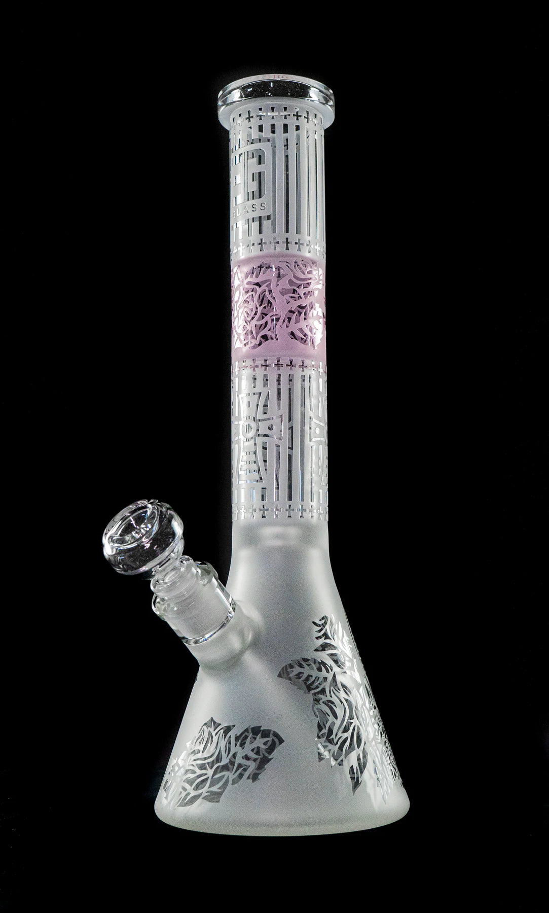 EG Glass Cross Beaker - Translucent Pink