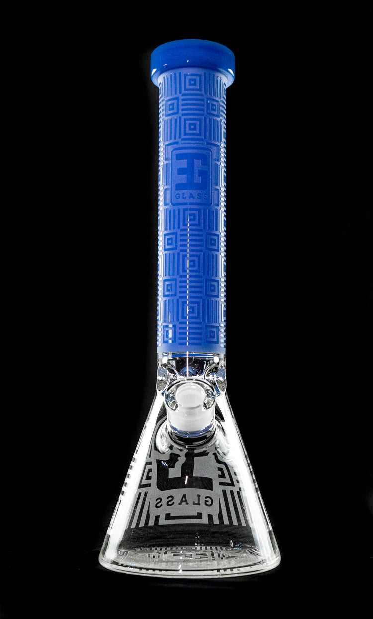 EG Glass Square Beaker - Blue