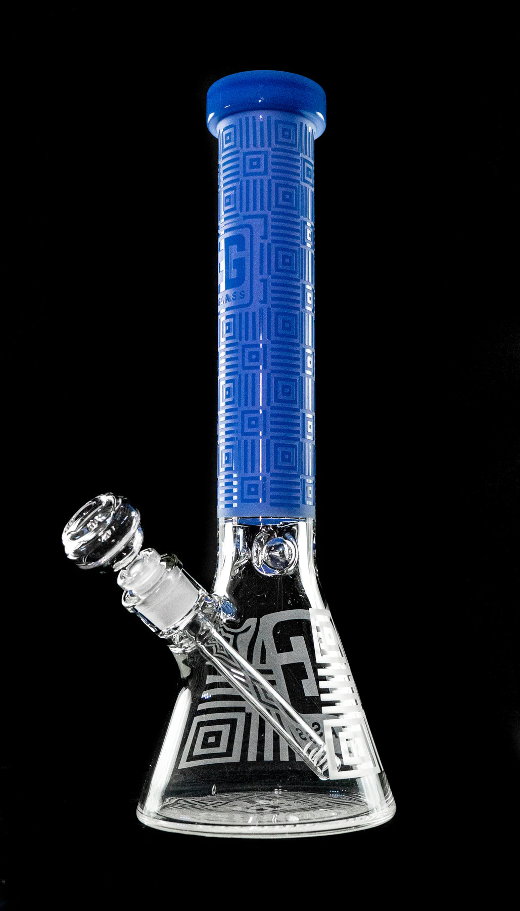EG Glass Square Beaker - Blue