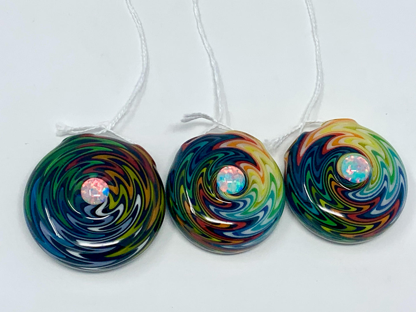 Freeman Glass Large Opal Wigwag Pendant