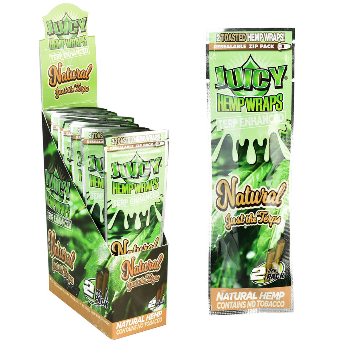 Juicy Terp Enhanced Hemp Wraps - Natural