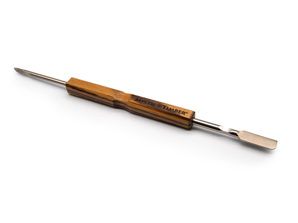 Mystic Timber Blade & Pic Double Dabber - Zebra Wood