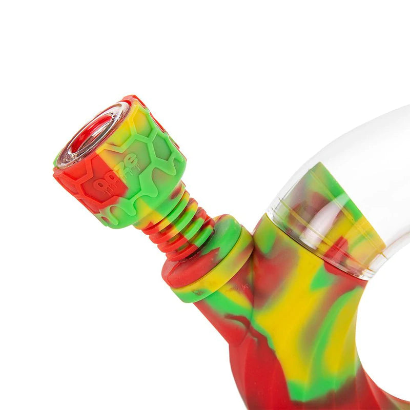 Ooze Ozone Silicone Water Pipe & Nectar Collector - Rasta