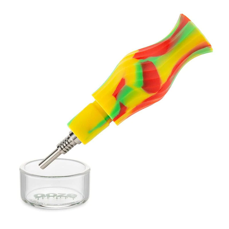 Ooze Ozone Silicone Water Pipe & Nectar Collector - Rasta