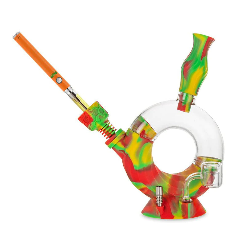Ooze Ozone Silicone Water Pipe & Nectar Collector - Rasta