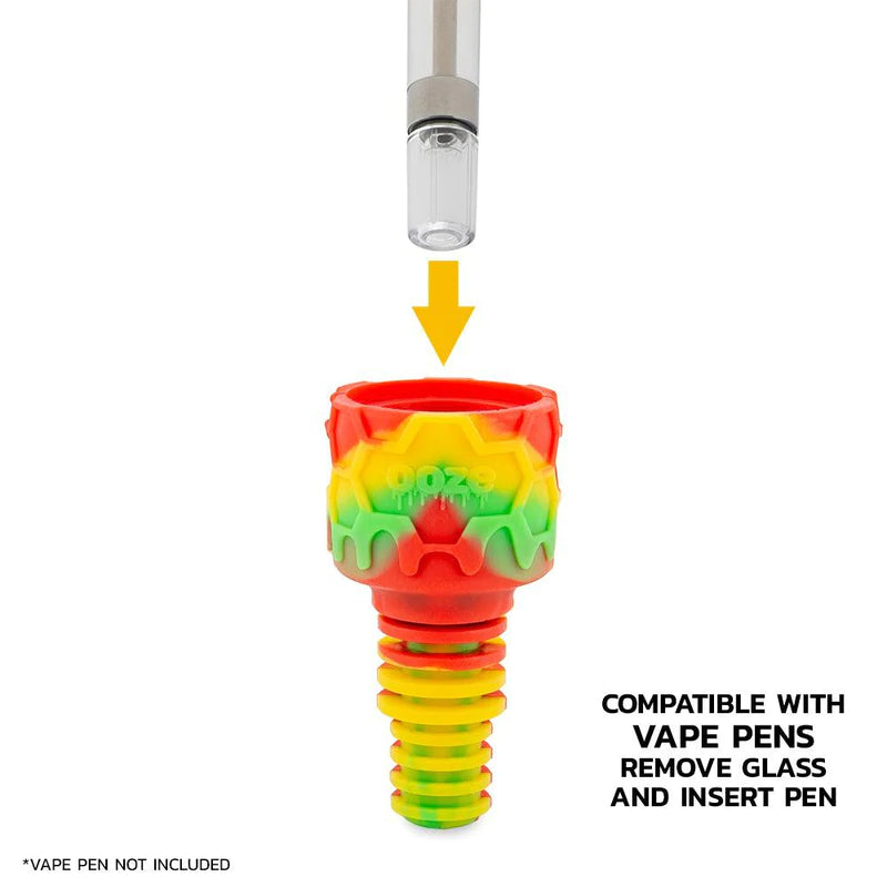 Ooze Ozone Silicone Water Pipe & Nectar Collector - Rasta