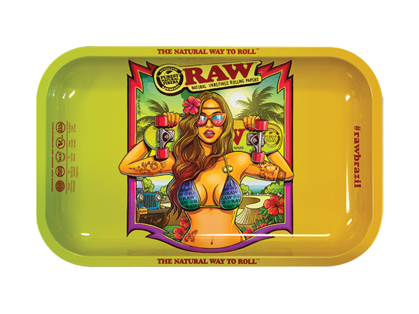 RAW Metal Rolling Tray - Brazil Small