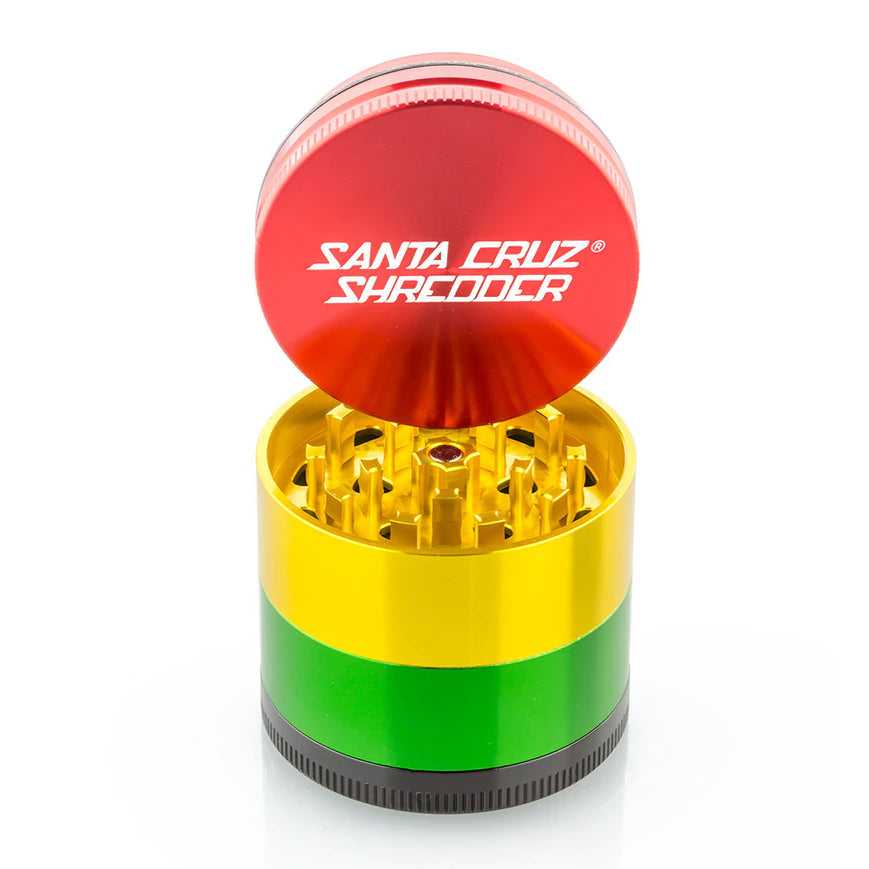 Santa Cruz Shredder Rasta Medium 4 Piece Grinder