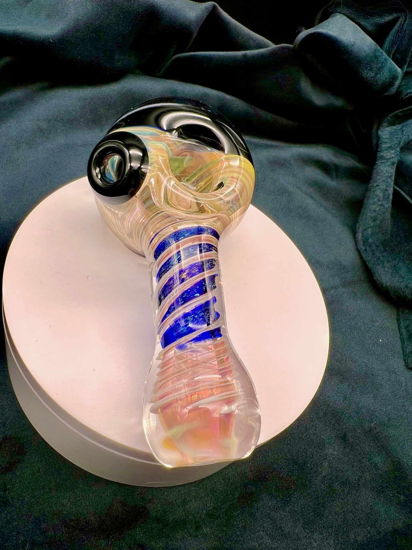 Talent Glassworks Dichro Head Spoon with Solid Dichro