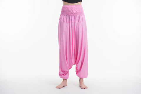 2-In-1 Jumpsuit/Harem Pants - Pink
